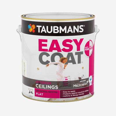 Taubmans Easycoat Ceiling Pink to White